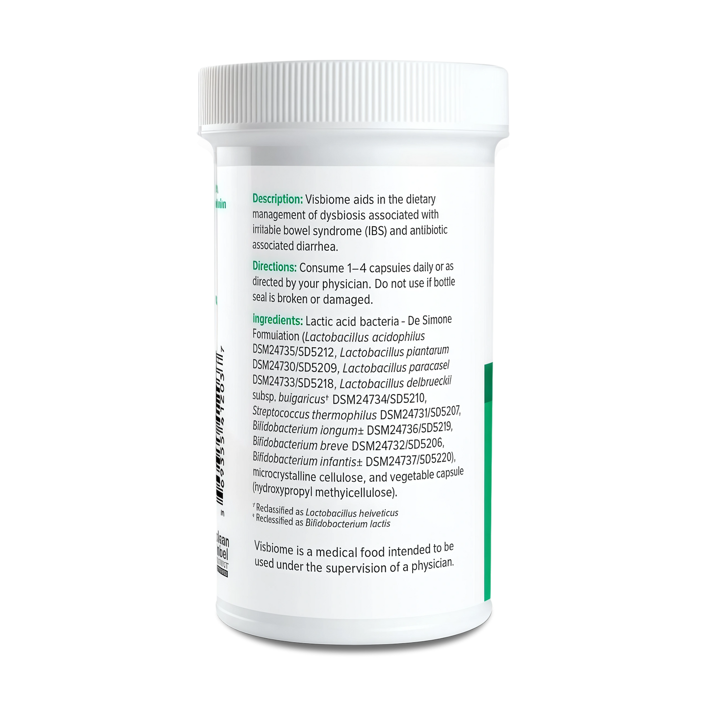 Visbiome® GI Care High Potency Probiotic, 112.5B CFU, 60 Capsules | Original De Simone Formulation®, Multi-Strain, Refrigerated Probiotics, Low FODMAP Certified, Gluten-Free