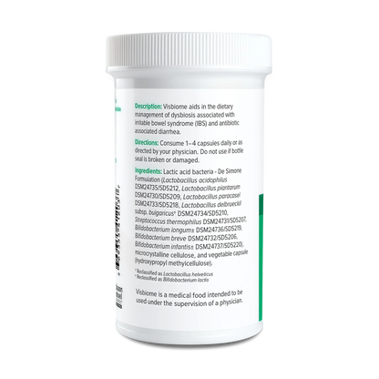 Visbiome® GI Care High Potency Probiotic, 112.5B CFU, 60 Capsules | Original De Simone Formulation®, Multi-Strain, Refrigerated Probiotics, Low FODMAP Certified, Gluten-Free
